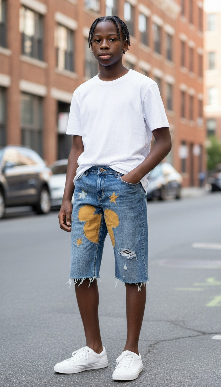 Signature Cutout Shorts