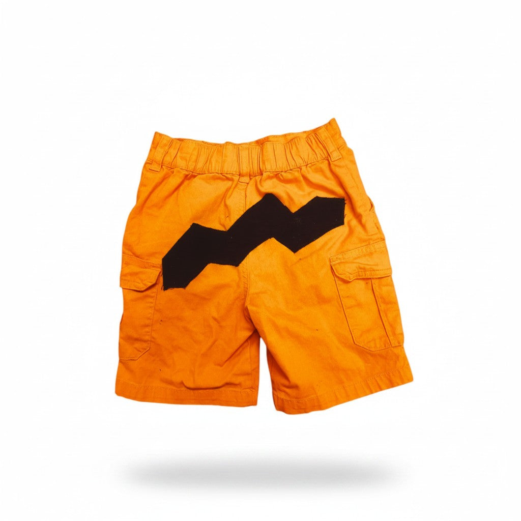 Orange Character-Inspired Cargo Shorts — Youth 5