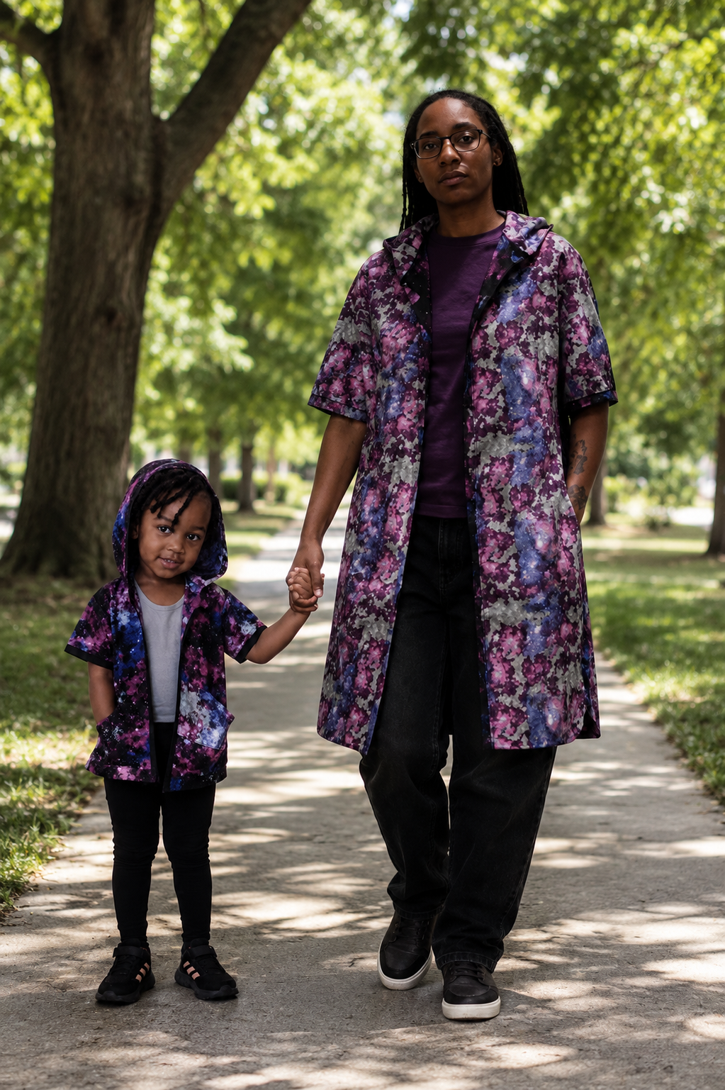 Galaxy Hooded Cardigan — Youth/Adult