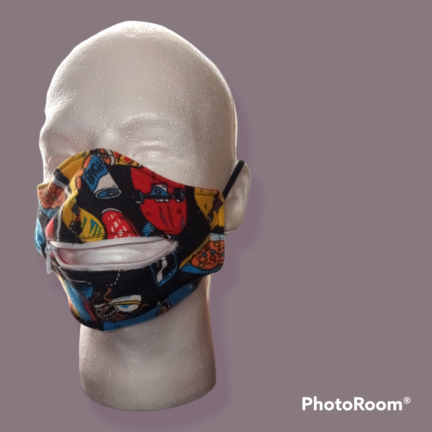 Food and Fun Mask with Zipper