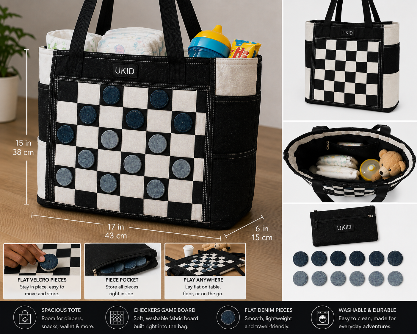UKID Play & Go™ Travel Game Tote