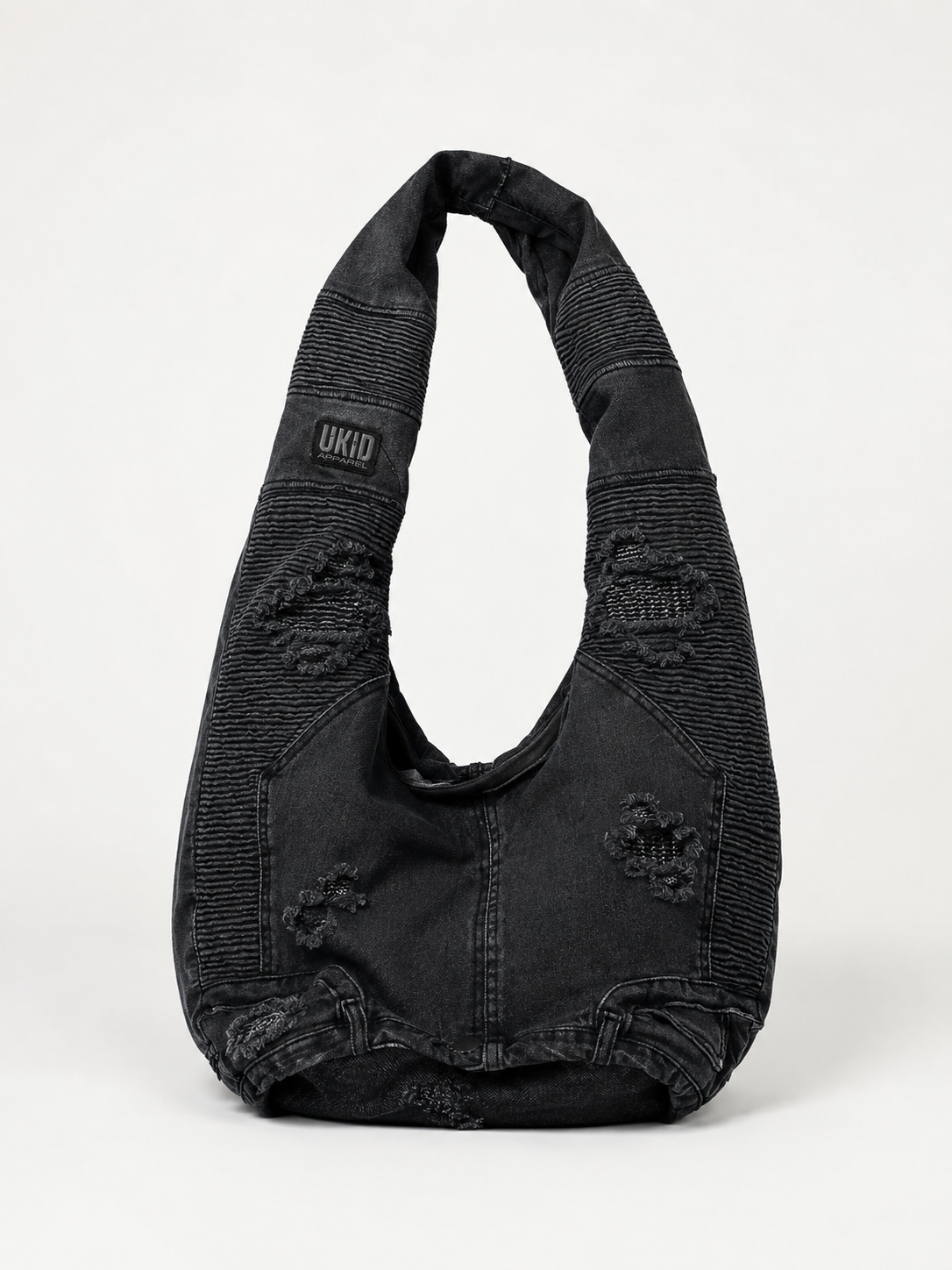 Reworked Denim Hobo Bag