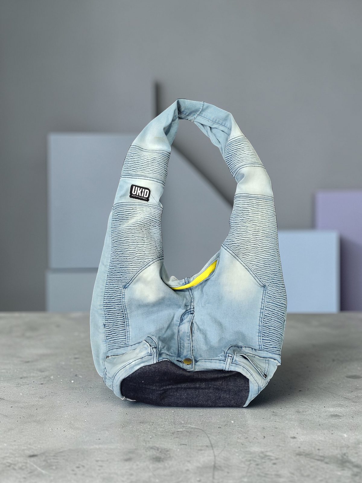 Reworked Denim Hobo Bag