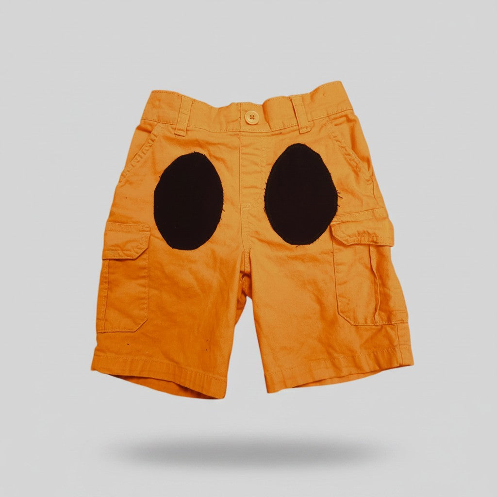 Orange Character-Inspired Cargo Shorts — Youth 5
