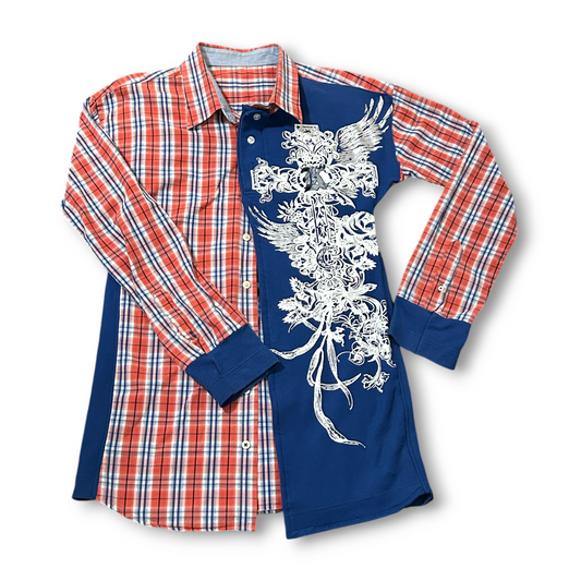 Sunset Mosaic Button-Down