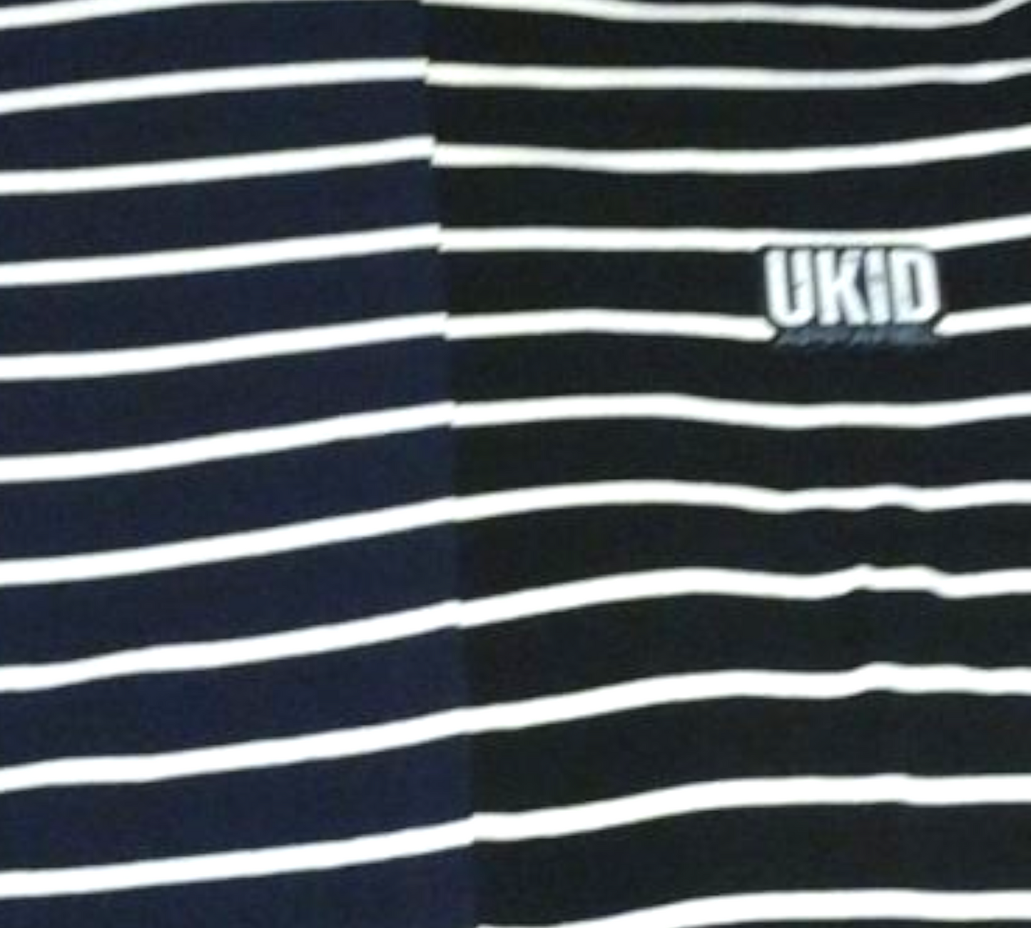 Split Striped Hooded T-Shirt with pockets