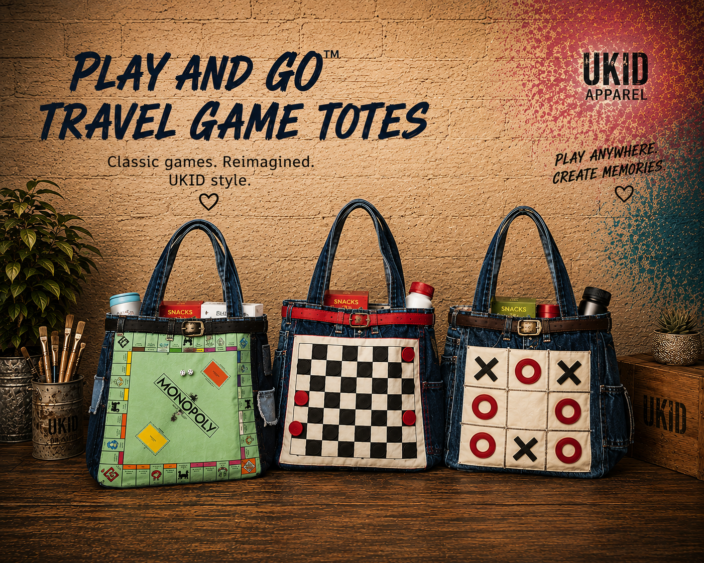 UKID Play & Go™ Travel Game Tote