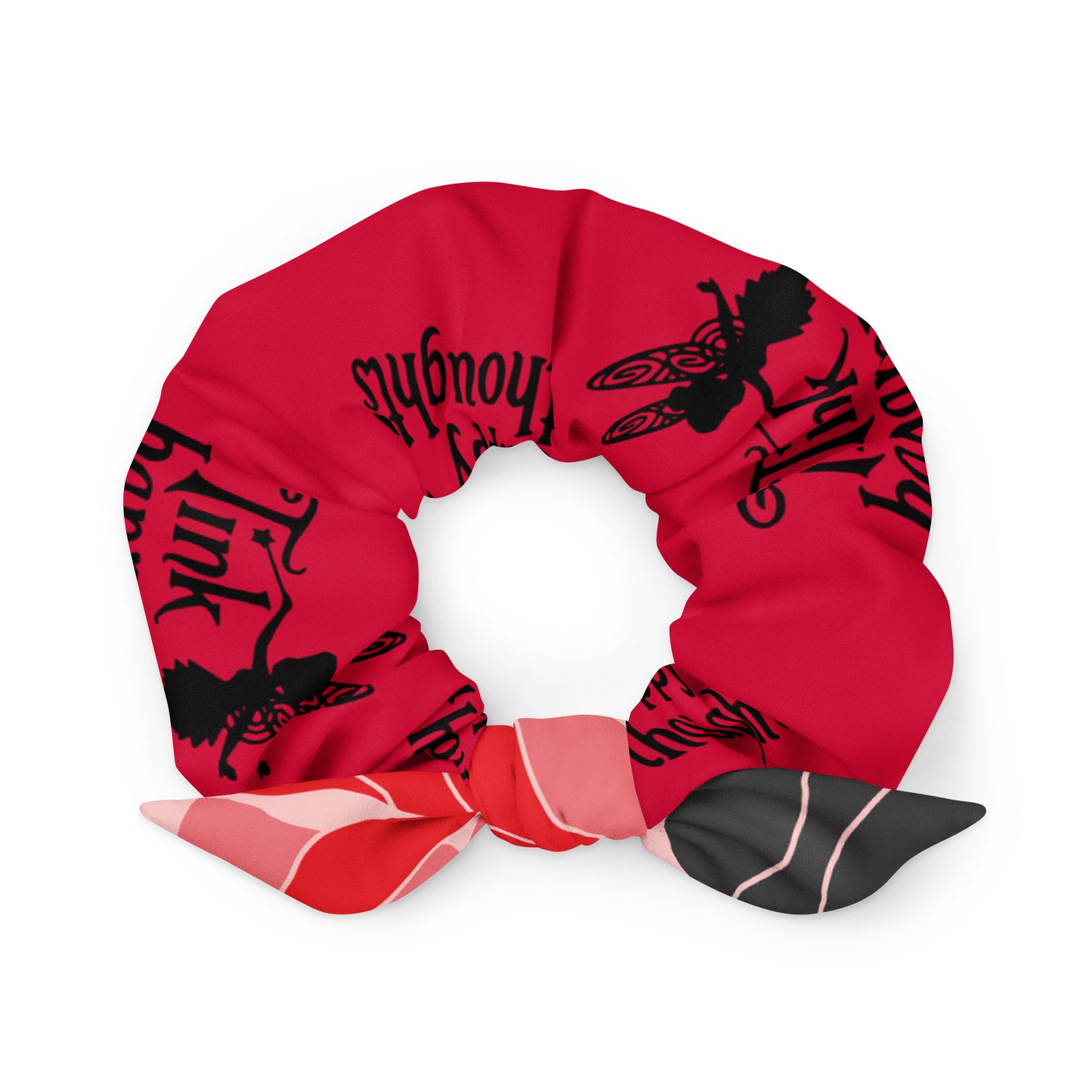 Recycled Tink Happy Thoughts Scrunchie