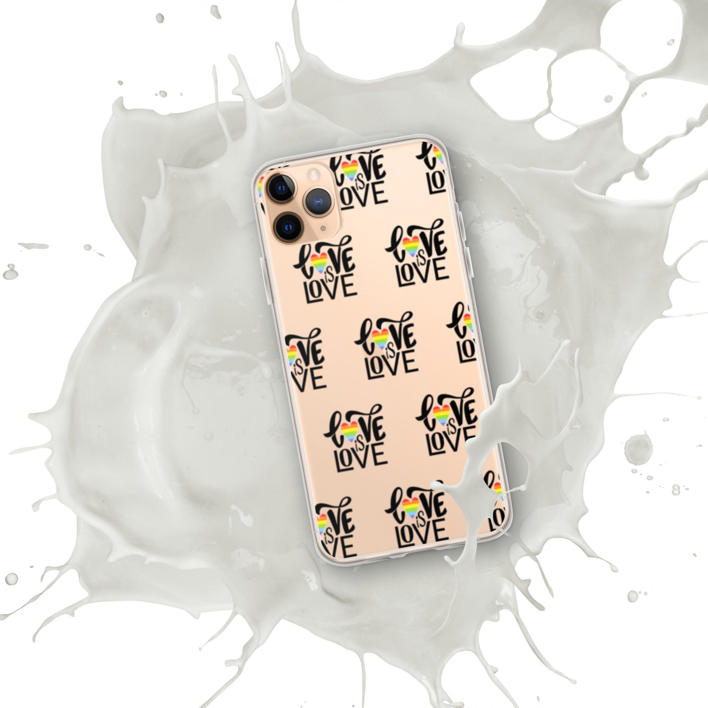 Clear Love is Love Case for iPhone®