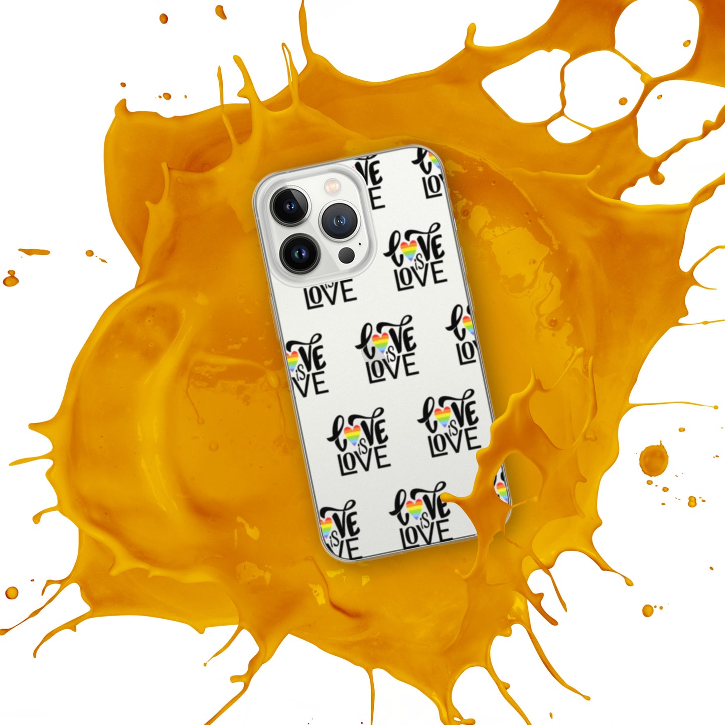 Clear Love is Love Case for iPhone®