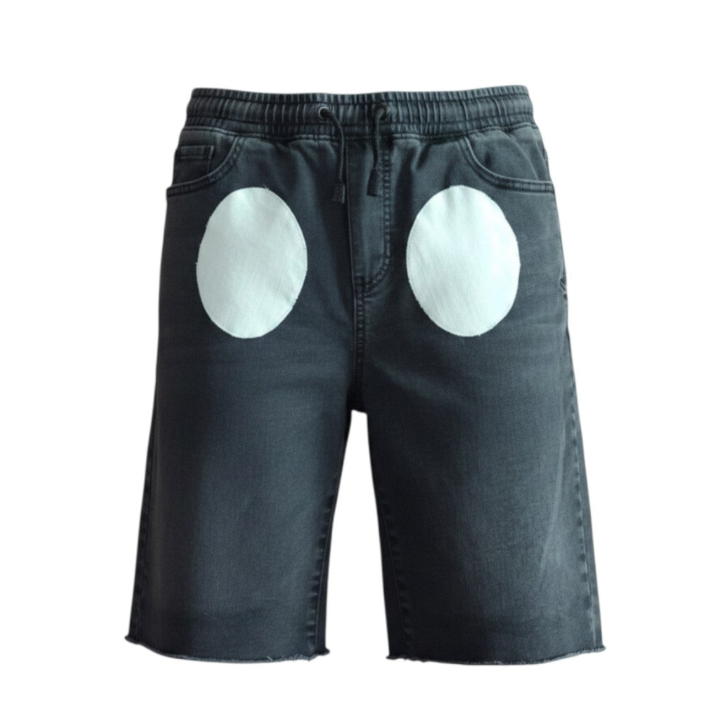 Black Character-Inspired Jogger Shorts — Youth XL