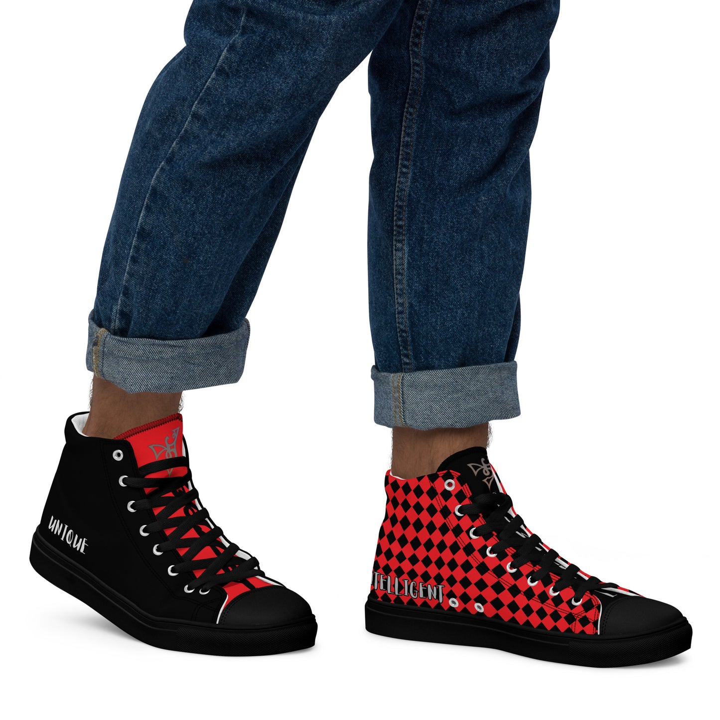 Powerful/Worthy Checkered High Top (M)