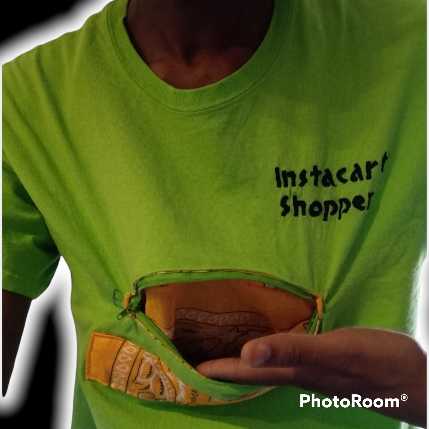 Customizable Adult Tee w/Zipper Pocket