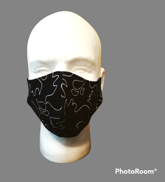 Ghost Print Face Masks (Glow in the Dark)